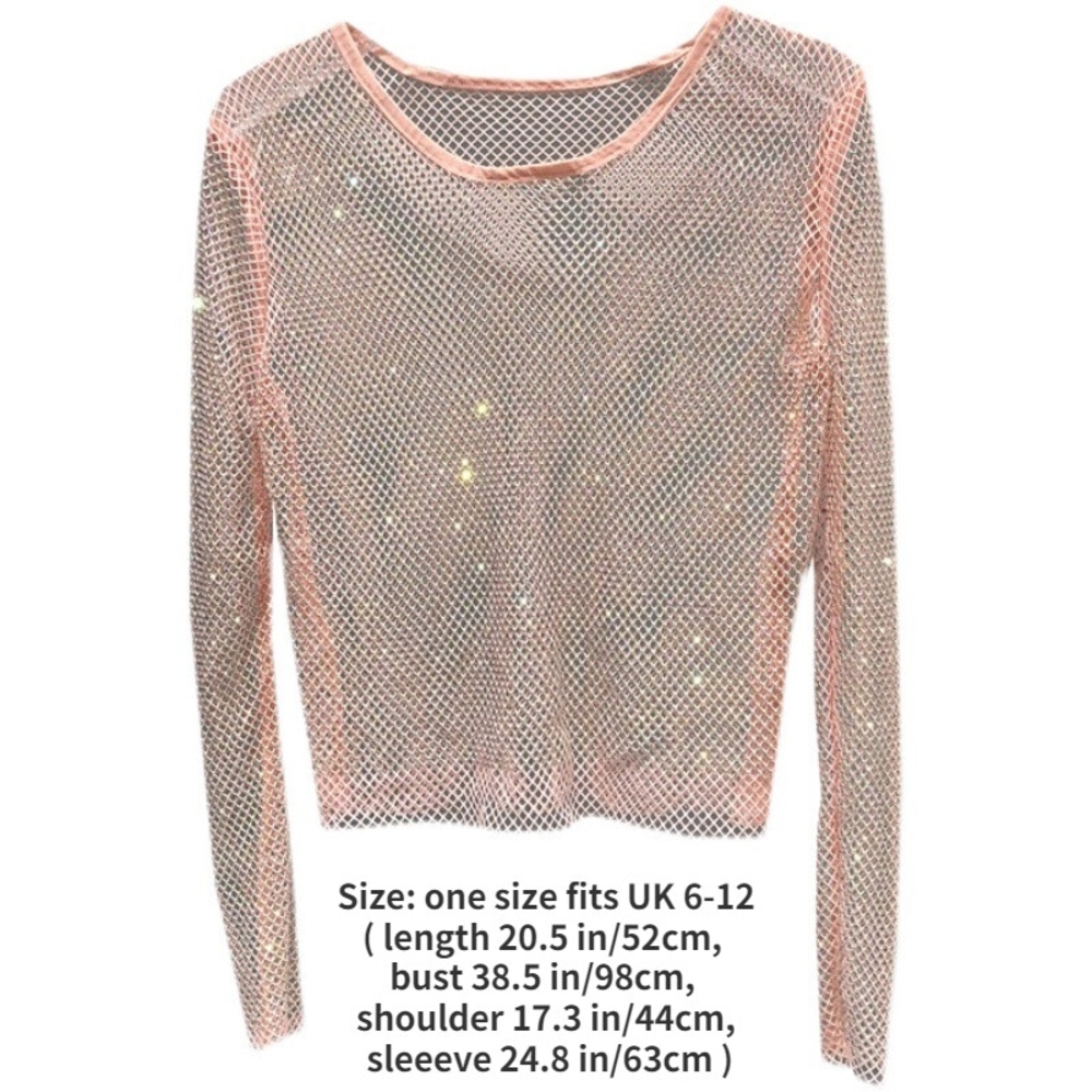 Basil & Lola By Everleigh Women's Pink Mesh NWT Top - Picture 2 of 6